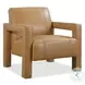 Cresthaven Pleasant Brittle Leather Accent Chair