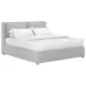 Grant Aluminum Performance Fabric King Upholstered Pillow Back Shelter Bed