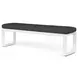 Newport Spectrum Carbon Upholstered Outdoor Dining Bench