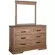 Coventry Hall Pecan Rectangle Dresser Mirror