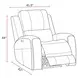 Belmont Lyric Caramel Leather Zero Gravity Power Recliner with USB Charging