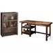 Sausalito Whiskey Home Office Set with Workstation