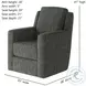 Diva Berber Indigo Swivel Glider