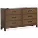 Ridgefield Russet 6 Drawer Dresser