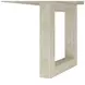 Cotiere Cream Linen Extendable Rectangular Dining Table
