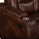Chester Brown 74" Reclining Console Loveseat