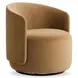 Crosby Tan Upholstered Swivel Chair