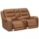 Napa Wrangler Clay Leather Triple Reclining Living Room Set
