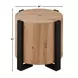 Darcie Brown Round End Table