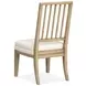 Coventry White Upholstered Slat Back Side Chair Set of 2