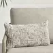 Shades Vico Ivory and Gray Rectangular Accent Pillow Set of 2