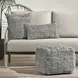 Shades Vico Gray Rectangular Accent Pillow Set of 2