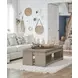 Conrad Stone Harbor Gray Rectangular Lift Top Occassional Table Set