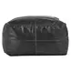 Poufs Leather Dexter Onyx Leather Square Accent Pouf