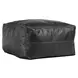 Poufs Leather Dexter Onyx Leather Square Accent Pouf