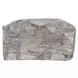 Performance Savanna Beige and Gray Square Outdoor Pouf