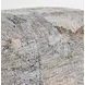 Performance Savanna Beige and Gray Square Outdoor Pouf