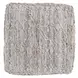 Performance Tundra Gray and Beige Square Outdoor Pouf