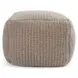 Prism Natural Square Outdoor Pouf