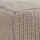 Prism Natural Square Outdoor Pouf