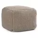 Prism Natural Square Outdoor Pouf