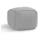 Prism Gray Square Outdoor Pouf