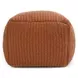 Prism Terra Cotta Square Outdoor Pouf