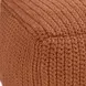 Prism Terra Cotta Square Outdoor Pouf