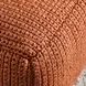 Prism Terra Cotta Square Outdoor Pouf