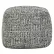 Shades Performance Vico Gray Square Outdoor Pouf