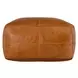 Poufs Leather Dumont Chestnut Leather Square Accent Pouf
