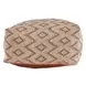 Poufs Volt Terracotta and Ivory Square Accent Pouf