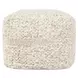 Poufs Sinclair Ivory Square Accent Pouf