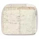 Poufs Ritsa Cream and Brown Square Accent Pouf