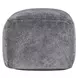 Poufs Heirloom Velvet Stone Gray Square Accent Pouf