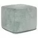 Poufs Heirloom Velvet Bay Green Square Accent Pouf