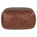 Poufs Leather Kona Brown Leather Square Accent Pouf