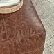 Poufs Leather Kona Brown Leather Square Accent Pouf