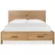 Brookstone Rustic Caramel California King Storage Panel Bed