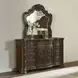 Royale Brown 9 Drawer Dresser and Mirror