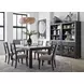 Plum Creek Ravenwood Black and White 2 Glass Door Display Cabinet with LED