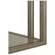 Glaze Quartz Rectangular Glass Top End Table
