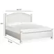 Crownfall Whisper White and Cerused Nutmeg California King Panel Bed