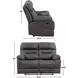 Rudger Gray Manual Reclining 62" Loveseat