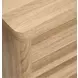 Brentwood Heights Provincial Brown 2 Drawer Nightstand with USB Charging