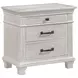 Silver Sands Gray 3 Drawer Nightstand