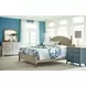 Litchfield Sunwashed and Brown 10 Drawer Cotswold Dresser with Rectangular Landscape Mirror