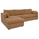Burrow Ginger Performance Fabric 2 Piece Modular Sleeper Sectional