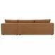 Burrow Ginger Performance Fabric 2 Piece Modular Sleeper Sectional with Pillows