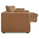 Burrow Ginger Performance Fabric 2 Piece Modular Sleeper Sectional with Pillows